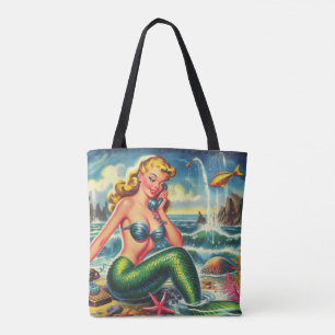 Vintage Meerjungfrau Pin Up