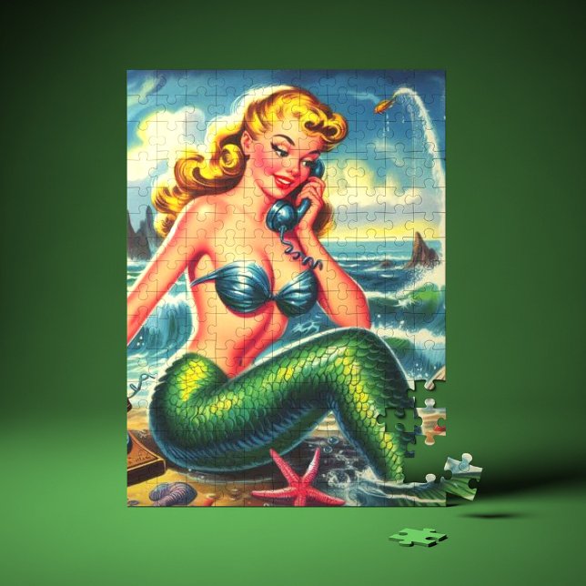 Vintage Meerjungfrau Pin Up Puzzle (Von Creator hochgeladen)