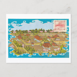 Vintage Meiji-Schrein in Japan Postkarte