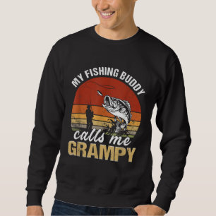 Vintage Mein Angelbuddy nennt mich Grampy Familie  Sweatshirt