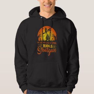 Vintage mein englischer Cocker Spaniel Hund fährt Hoodie