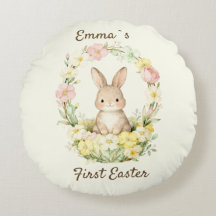 Vintage Mein erster Osterhase Floraler Kranz