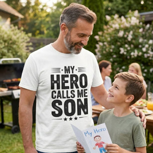 Vintage Mein Held nennt mich Sohn Vatertag T-Shirt