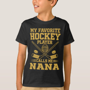 Vintage Mein Lieblings-Eishockeyspieler nennt mich T-Shirt