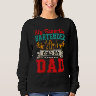Vintage Mein Lieblingsbarkeeper nennt mich Dad Sto Sweatshirt