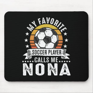 Vintage mein Lieblingsfußballspieler nennt mich No Mousepad