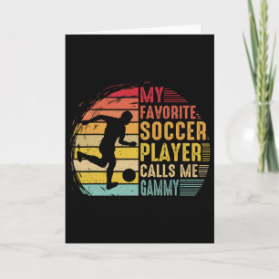 Vintage Mein Lieblingsfußballspieler nennt mich Om Karte