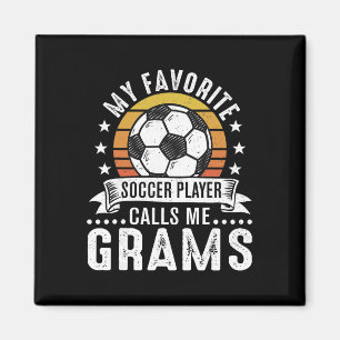 Vintage Mein Lieblingsfußballspieler nennt mich Om Magnet