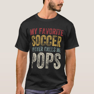 Vintage Mein Lieblingsfußballspieler nennt mich Op T-Shirt