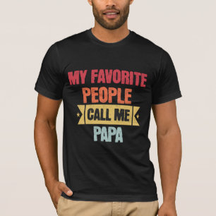 Vintage Mein Lieblingsmenschen nennen mich Papa T-Shirt