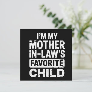 Vintage Mein Schwiegermutters Lieblingskind Humor  Einladung