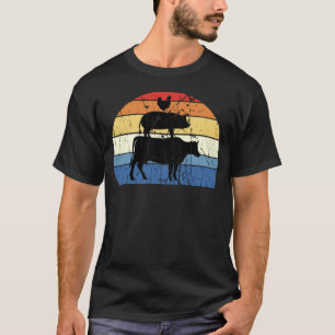 Vintage Meine Ernährungspyramide Carnivore Fleisch T-Shirt