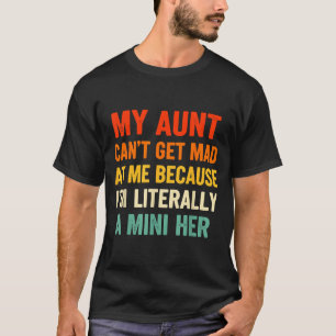 Vintage Meine Tante kann mir gegenüber buchstäblic T-Shirt