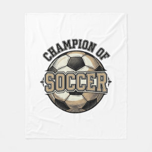 Vintage-Meister des Fußball-T-Shirt-Designs_1 Fleecedecke