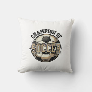 Vintage-Meister des Soccer-Ball-Shirt-Designs_1 Kissen