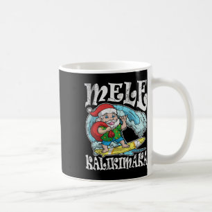 Vintage Mele Kalikimaka Weihnachtsmann Hawaiian Re Kaffeetasse