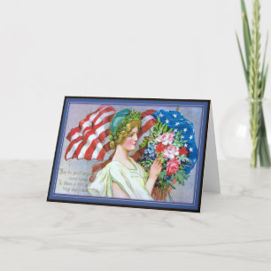 Vintage Memorial Day Grußkarte Karte