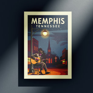 Vintage Memphis Tennessee Postkarte