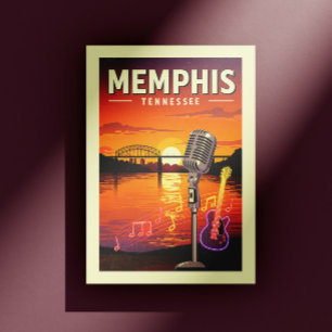 Vintage Memphis Tennessee Postkarte