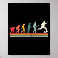 Vintage Mensch Evolution Fußballspieler Fußball Ge
