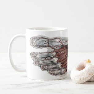 Vintage-Menschliche Anatomie Fußabdruck Podologie  Kaffeetasse