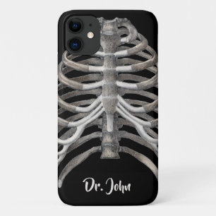 Vintage menschliche Anatomie Skelett Skelett Rippe iPhone 11 Hülle