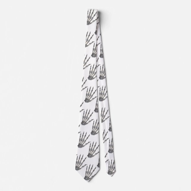 Vintage menschliche Anatomie, Skelettfächer Krawatte (Vorderseite)