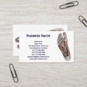 Vintage menschliche Anatomie Visitenkarte