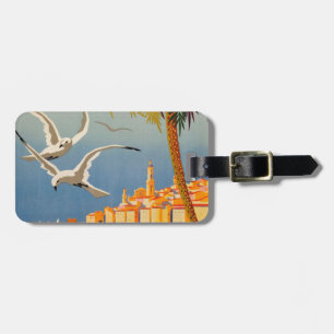 Vintage Menton Côte d'Azur Gepäckanhänger