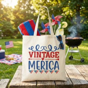 Vintage Merica Patriotisch Tragetasche
