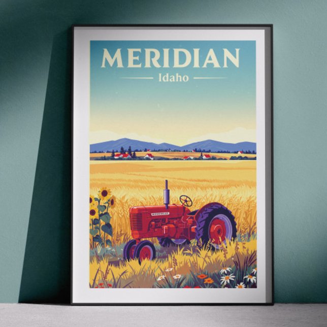 Vintage Meridian Idaho Poster (Von Creator hochgeladen)