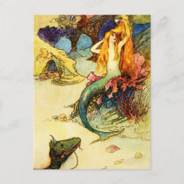 Vintage Mermaid Postkarte
