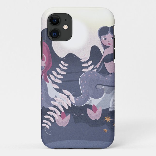 Vintage Mermaid-Printwerbung Case-Mate iPhone Hülle (Rückseite)