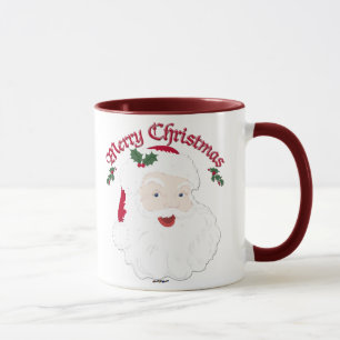 Vintage Merry Christmas Santa - Drehbuch Tasse