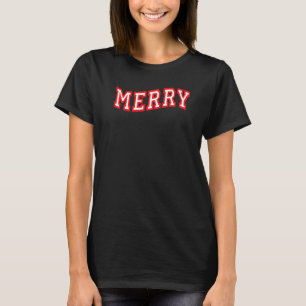 Vintage Merry passende Weihnachts-Pyjamas Santa Xm T-Shirt