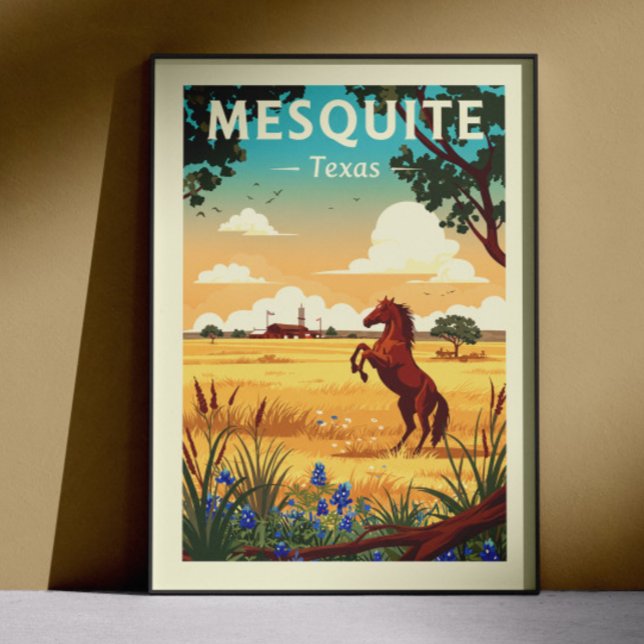 Vintage Mesquite Texas Poster (Von Creator hochgeladen)