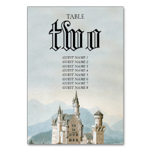 Vintage Messe Burg Rustikale Waldhochzeit Tischnummer