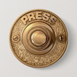 Vintage Messingtürklingel Button