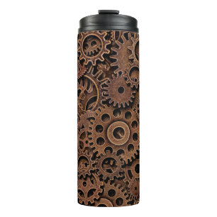 Vintage Metallmessgeräte Thermosbecher