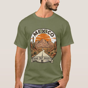 Vintage Mexico Roadtrip Gesellschaft Wüstenabenteu T-Shirt