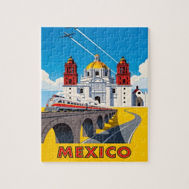 Vintage Mexico travel Puzzle (Vertikal)
