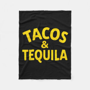 Vintage mexikanische Fiesta-Tacos &amp; Trinken  Fleecedecke