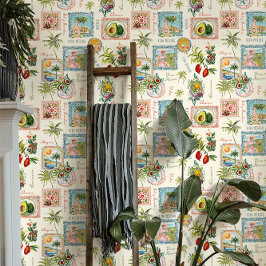 Vintage mexikanische Reisedrucke Tapete