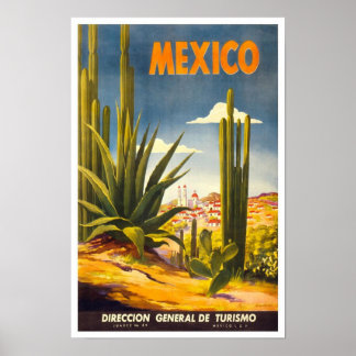 Vintage mexikanische Reiseplakate Poster