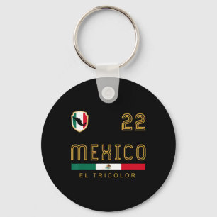 Vintage-Mexiko-Fußball-Flaggen-Fan-Geschenk Schlüsselanhänger