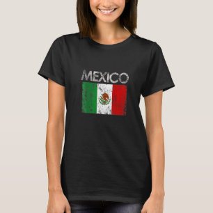 Vintage Mexiko Mexikanische Flagge Stolz T-Shirt