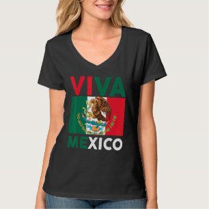 Vintage Mexiko Mexikanische Flagge Stolz Viva Mexi T-Shirt