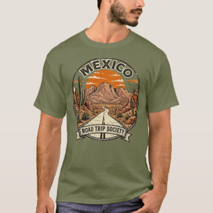 Vintage-Mexiko-Straßen-Trip-Gesellschaft Wüstenabe T-Shirt