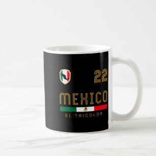 Vintage-Mexiko-Trikot-Fußball-Flagge-Fan-Geschenk  Kaffeetasse