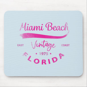 Vintage Miami-Beach, Florida, Logo East Coast Cool Mousepad